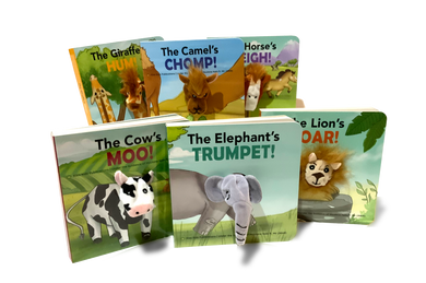 Children's board books with finger puppet animals pray too