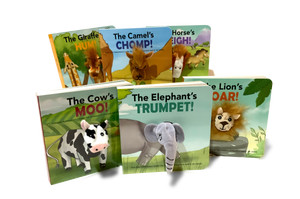 Children's board books with finger puppet animals pray too